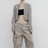 Uva see-through knit cardigan