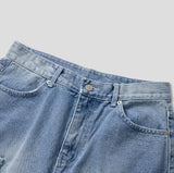 Frey Cutoff Cargo Denim Shorts