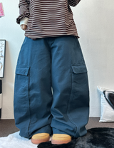 オーバービッグカーゴバルーンコットンパンツ🤎🩵2カラー