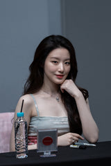 [IDLE Shuhua Necklace] クリスタルバタフライセレナードカラーボーンネックレス