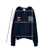 スタジオ2WAYジップアップフーディ