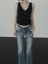 Bailon Flower Jacquard Sleeveless