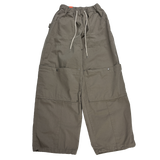 fold double-knee cotton pants