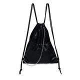 High Glossy Chain Gym Sack Bag