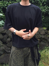 Overcropped Basic Short Sleeve T-Shirt 3C
