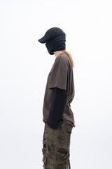 Kerr チェーン刺繍レイヤード半袖Tシャツ