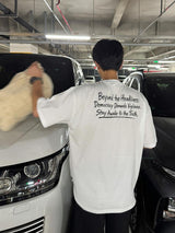 [A-T0225] バックレタリング半袖Tシャツ