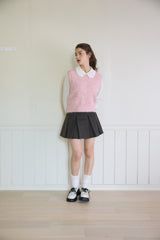 FLUFFY KNIT VEST (2 COLORS)