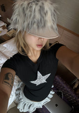 Leopard 1 Star T Black
