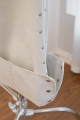 Snap Button Detail Slit Pants (Light Gray/2size)