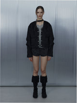 SHORT CHOKER JACKET / BLACK