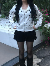 White Star Devil Jersey Zip-up