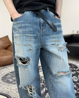 Caen Damaged Wash Denim Pants