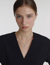 25FW★ Essence Silver (W) Moissanite Primrose Necklace