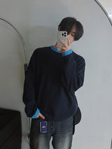 [A-T0052] ワッフルリンガーロングTシャツ (3色)