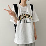 ビッグ A ルーズフィット ショートスリーブ Tシャツ
