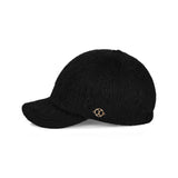 VAカーブサークルロゴニュースボーイキャップ / Black