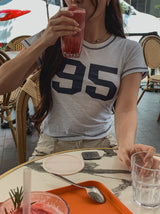 95 ステッチスリムTシャツ