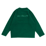 ブークレ Vネック ロングスリーブ Tシャツ (ユニセックス)_SYF7TS03GN