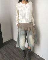 Rating Frill Unbalanced Sleeveless Top