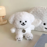 Plush Poodle Puppy Keychain (Necklace SET)