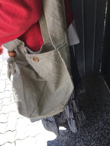 センドダイヤモンドエンボスコットンショルダーバッグ