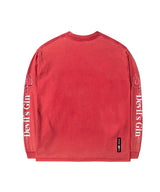RG キス＆リスク ウォッシュド長袖Tシャツ（Red）