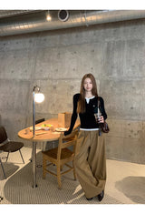 Super Pintuck Wide Cotton Pants