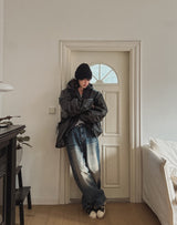 Dean Tiger Balloon Denim Pants