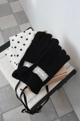 Orb frilly gloves (deep black)