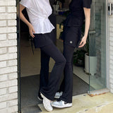 LAYERED STRING SKIRT PANTS [BLACK]