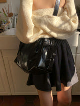 Pillow ribbon bag_black