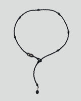 Dot necklace (black)