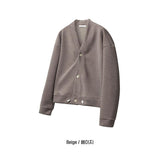 ASCLO String Crop V Cardigan (5color)