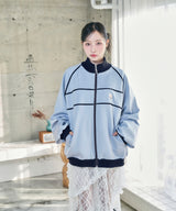 UNISEX パイピングトラックジャケット ブルー