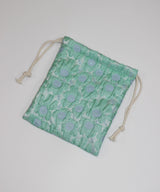 Jacquard Mint Garden mini bag pouch