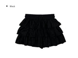 Latte Suede Tiered Mini Skirt