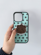 [Glass] Chocolate Dot Case