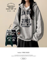 Kone Semi-Zip-Up Anorak Hoodie [Fleece]