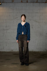 DIANA KNIT CARDIGAN / BLUE