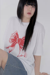 リボンロゴTシャツ