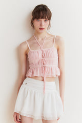 WHISPER BUTTON TOP pink