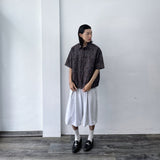 Side-Button Structured Shorts