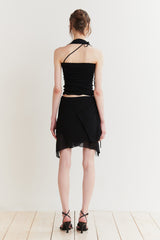 FAIRY MIDI SKIRT black