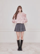 Bebe sailor fur jacket (Pink)