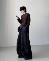Temperature Stripe Balloon Denim