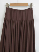 Malia Shirring Banding Maxi Skirt