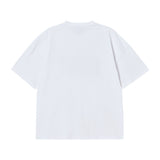 25FW DOUBLE LAYER LOGO WIDE SHORT SLEEVE T-SHIRT WHITE