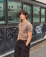 ウェーブ ピッグ ハーフジップ ショートスリーブ Tシャツ