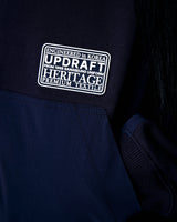 [UPDRAFT] ナイロンミックスコットンジップアップ ネイビー